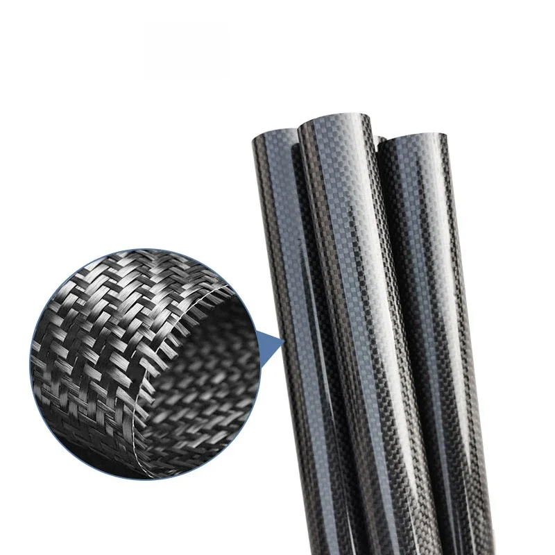 3k 탄소 섬유 튜브, 길이 500mm, 일반 광택 OD 5mm  41mm 벽 두께 1mm 리모컨 항공기 드론 액세서리, 2 개