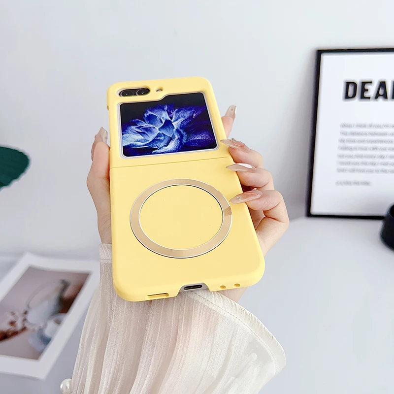 Magnetic Solid Color Wireless Charging Case Cover