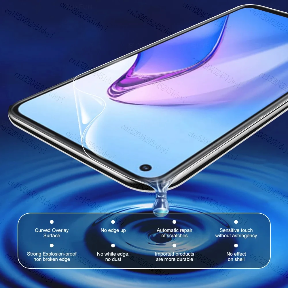 5 Stück für Oppo Reno 10 9 8 7 6 Pro Plus Lite Z T SE 5G Displayschutzfolien Klare Hydrogelfolie für Oppo Reno 10Pro+ 9Pro 8T 8Z 5g – Detail 5