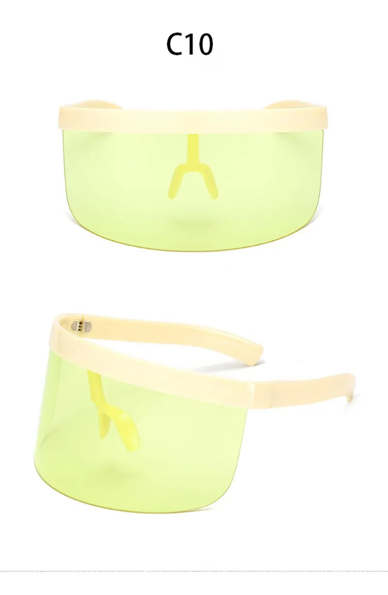 Designer Visor Sunglasses For Women And Men Large Half Frame_voghion.com