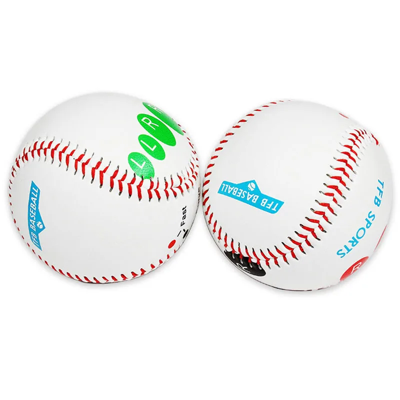 2Pcs 9 Inch Standard Baseball With Finger Placement Markers Professional Games Outdoor Practice Competition Training Baseball