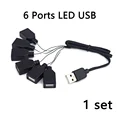 6 ports led usb