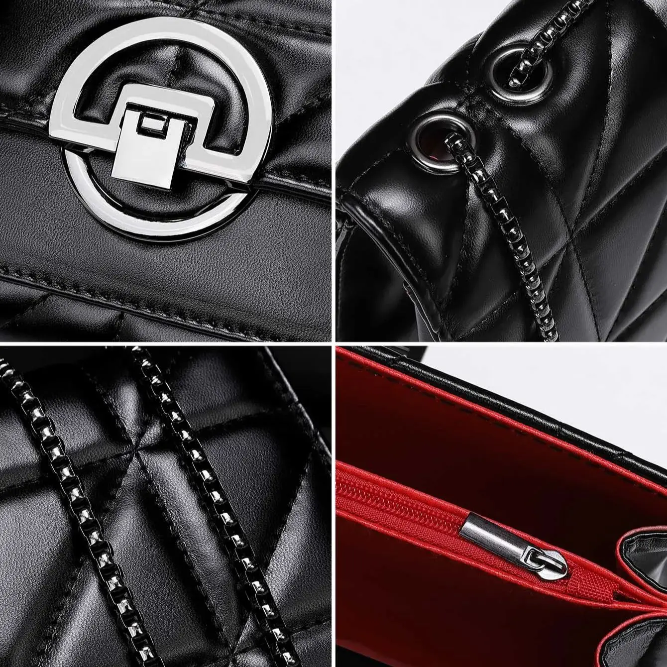 حقيبة كروس صغيرة منقوشة عصرية ومتعددة الاستخدامات...