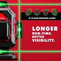 YEVOLT YVGLL4XS16 générateur de niveau Laser 4 planches 16 lignes marquage de sol d'entrepôt à spectre complet plage de travail de 30 m de haute précision 2