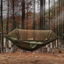 Portable Outdoor Camping Hammock Tent Awning Rain Fly Tarp Waterproof Mosquito Net Strength Anti-rollover Nylon Rocking Chair