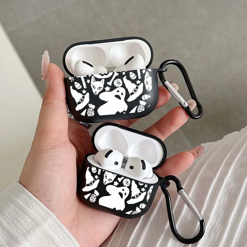 Halloween AirPods Case for Teens with Sticker Graphic Design