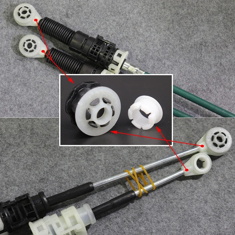 Manual Gear Shift Selector Lever Linkage Cable Shifter Connect Bushing Rod Bush for Nissan Micra K13 March Versa Latio 2012-