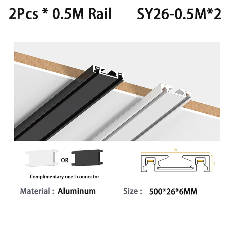 0.5M Rail 2pcs