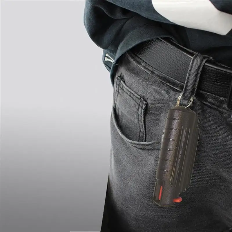 20ml EDC Reusable Pepper Spray Tank Bottle Plastic Case Emergency Empty Box Spray Shell Key Ring keychain Portable Key Chain,Plastic Dropper Bottle