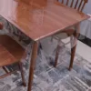 Clear Desk Mat Waterproof Plastic Table Cover Protector Vinyl Tablecloth Clear Desk Pad Protector Easy To Clear 3
