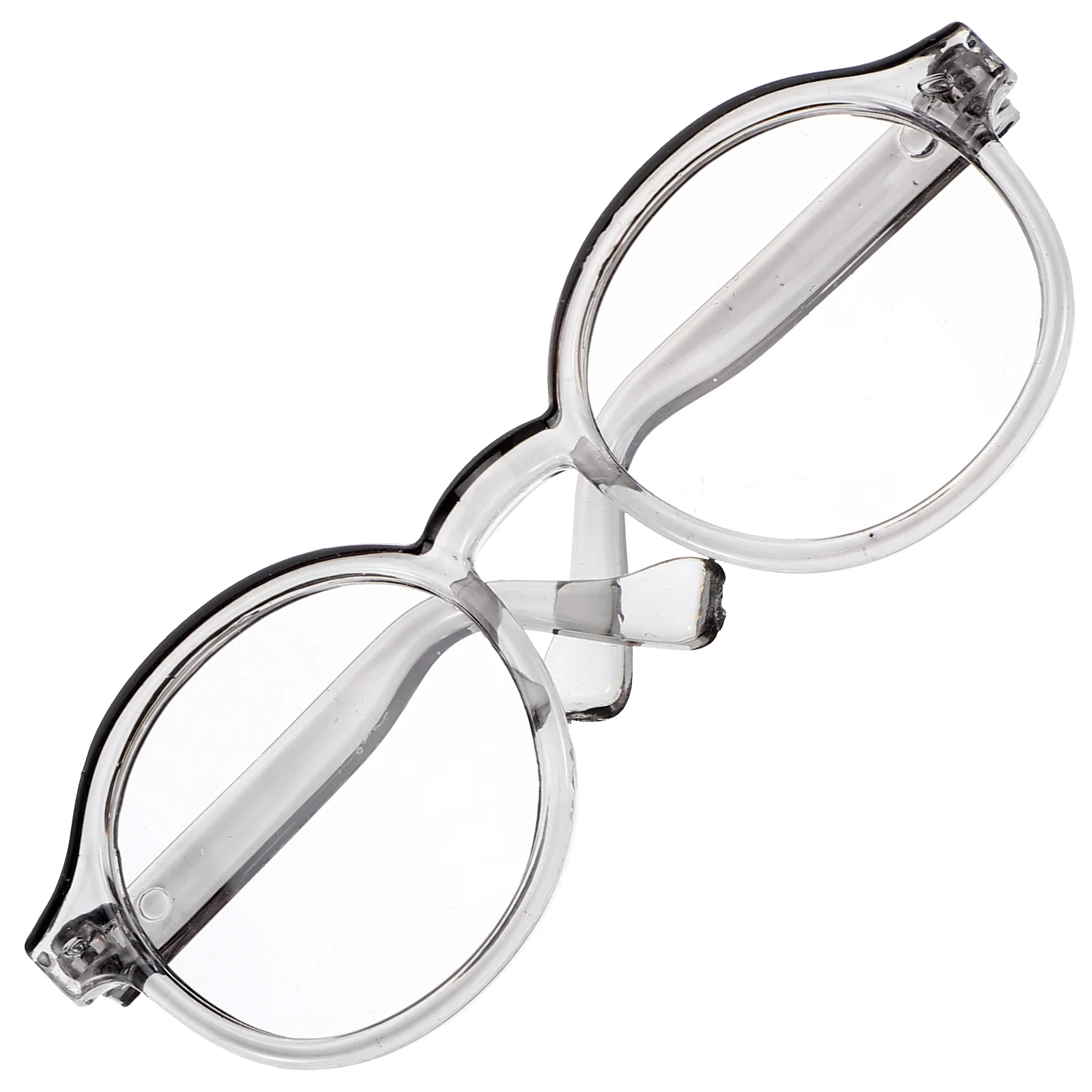 

Glasses Toys for Dress up Soft Girls Round Props Fashion Ornamental Eyeglasses