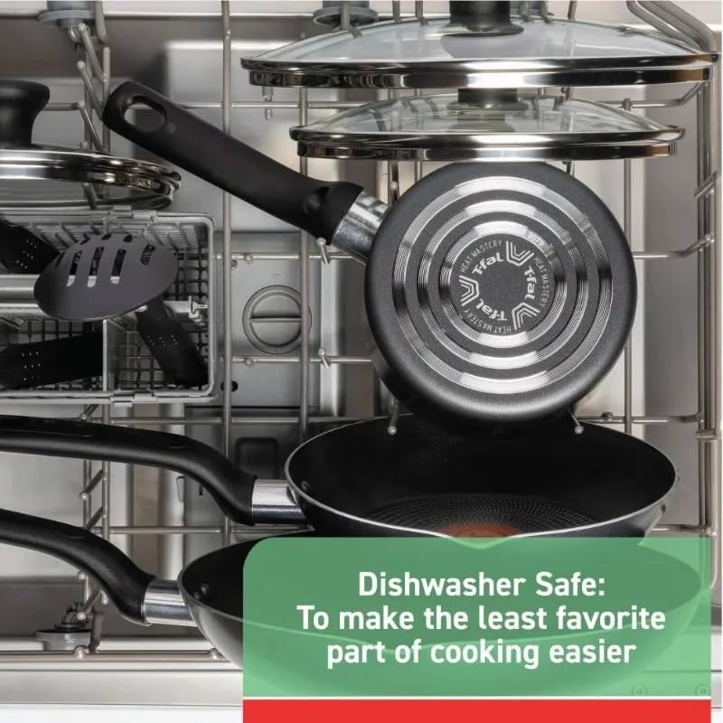 Nonstick Fry Pan Set 3 Piece,8, 9.5, 11 Inch, Oven Broiler Safe 350F, Cookware, Pots and Pans Set Non Stick, Kitchen Frying Pans 6