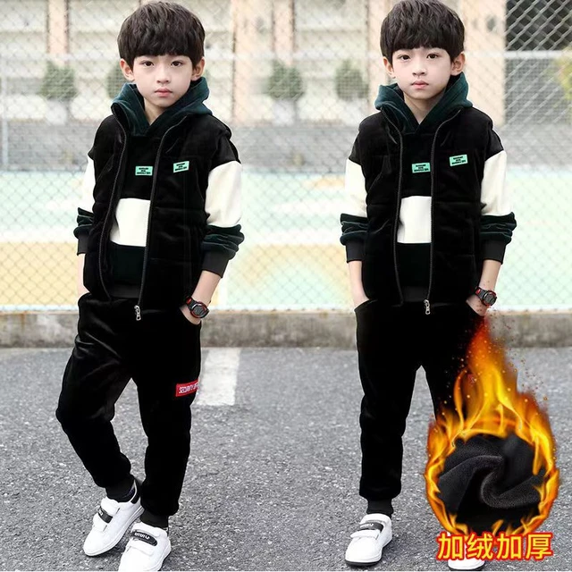 2023 New Kids Clothes Boys Children Hoodies Sweatshirts Pullover Tops  Hoodies Winter Fleece Thicke Clothes For 6 8 10 12 14 Year - AliExpress