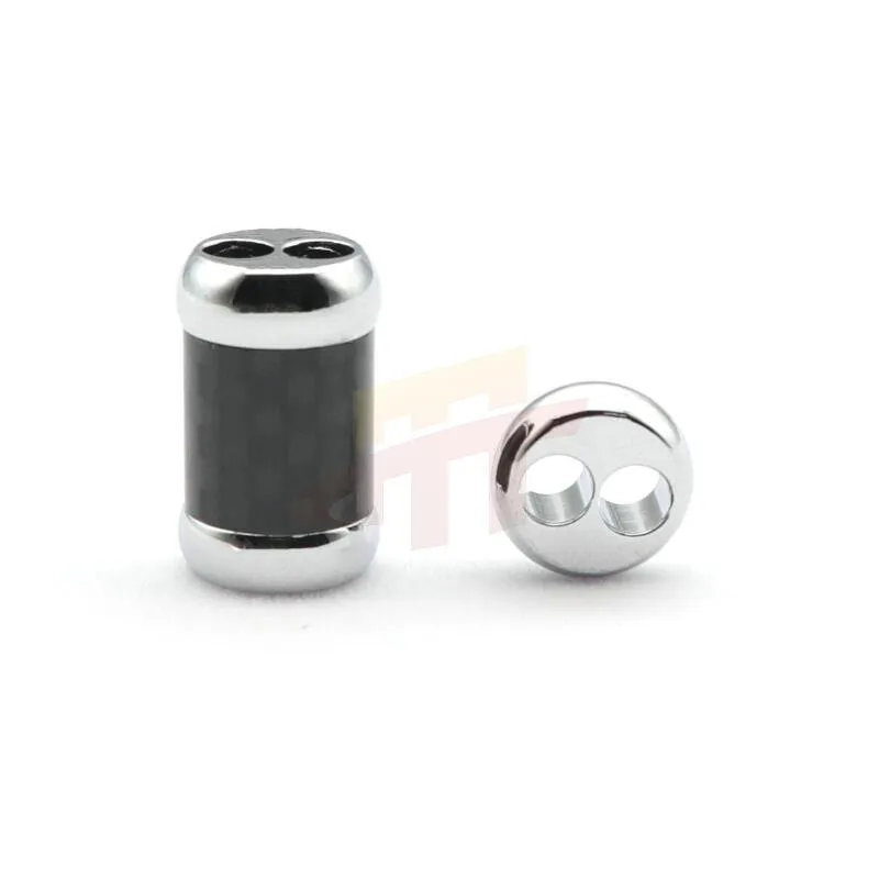 4Sets HiFi Carbon Fiber Pants Boot Y Splitter Speaker Audio Wire Slider Plug For DIY Repair Earphone Headphone Cable Connector audio cable