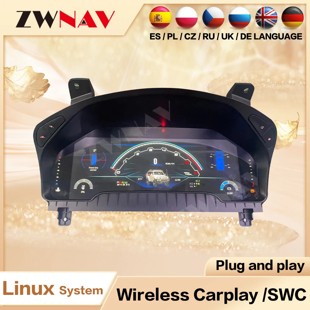ZWNAV nueva actualización para Nissan Patrol Y61 2006-2022 panel Digital LCD tablero velocímetro automático accesorios de sistema Linux para coche 1