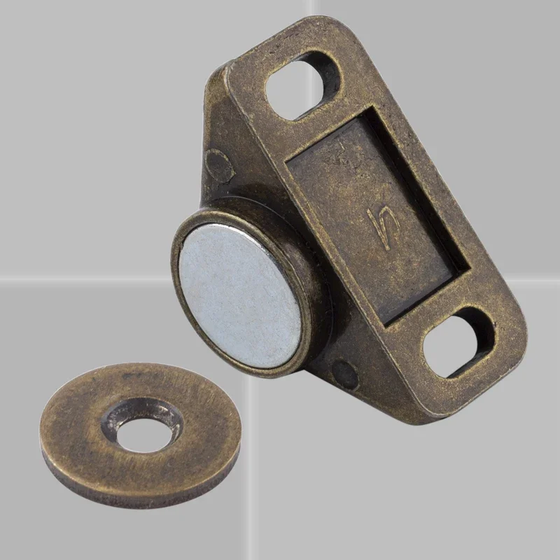 furniture fittings zinc alloy rustic bronze effect strong magnets furniture door super powerful neodymium magnet latch