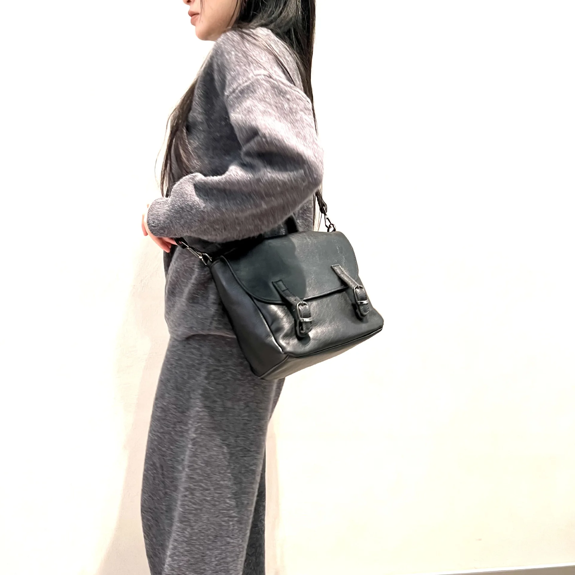 Leather Women's Bag Vintage Handmade First Layer Plant Tanned Cowhide Backpack Crossbody Bag Messenger Purses And Handbag