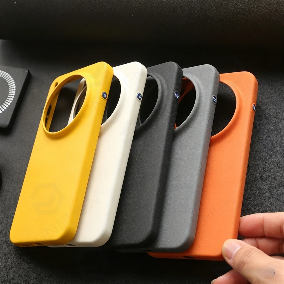 Luxury Frosted Sandstone Slim Magnetic Anti-Fingerprint Case with MagSafe Charging Compatibility