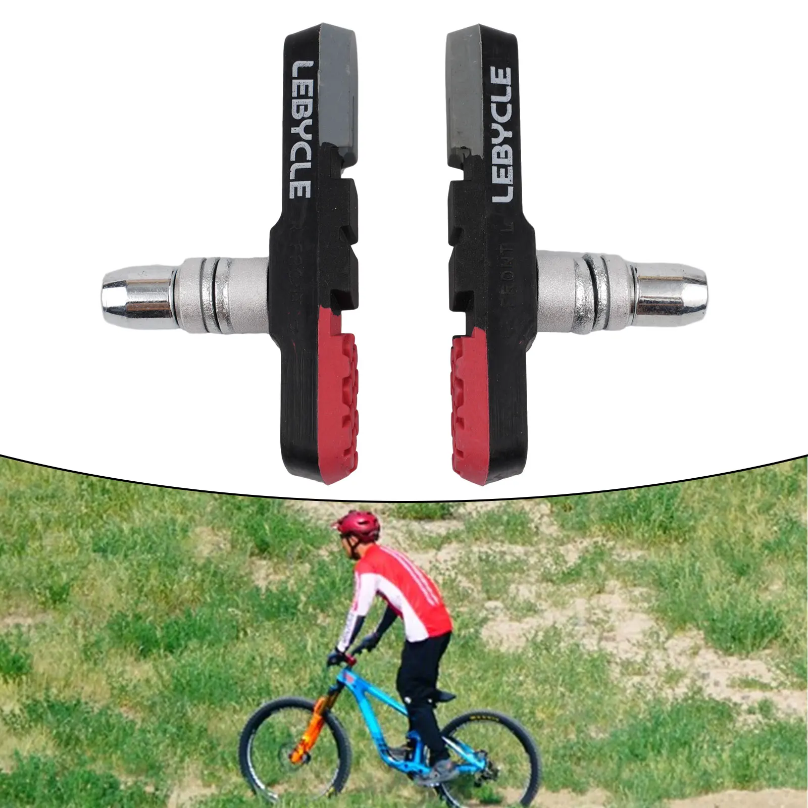 

Brakes Block V Brake Pads Cycling Parts Mountain Bike 73MM Length Bicycle Brake Pad Practical Universal V-Brake Pads