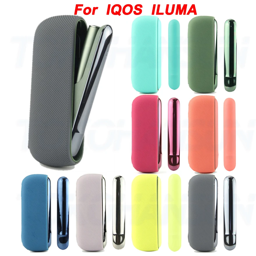 8 색 새로운 디자인 IQOS iluma에 대 한 고품질 실리콘 케이스 IQOS 4 ILUMA 액세서리에 대 한 전체 보호 커..