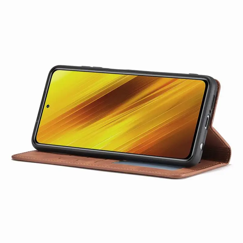 Anti-Scratch Leather Case On Poco X3 NFC GT M2 Pro M3 F3 Flip Cover For Xiaomi Mi 11 Lite 10T 11T Pro X3 NFC Phone Case