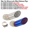 Plug And Play For BMW NINET T PURE RACER SCRAMBLER URBAN G/S 2021 2022 2023 Motorcycle Exhaust Pipe 60mm Muffler Escpae Modify