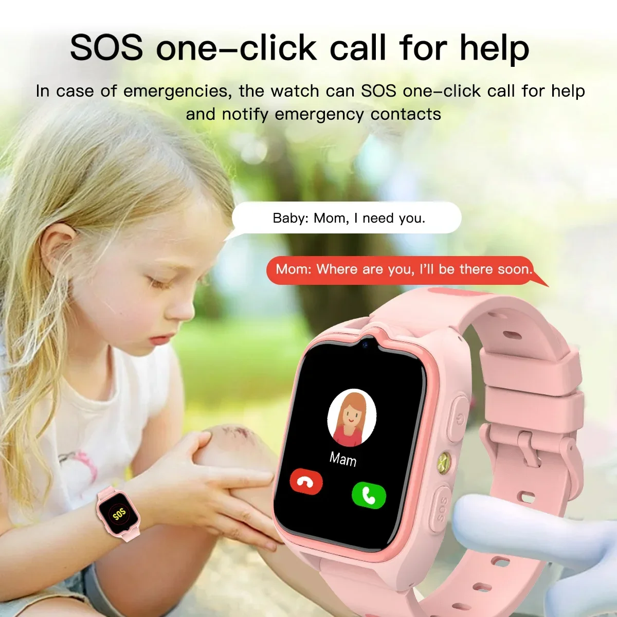 Blackview Z30 Kids Smartwatch, 4G Waterproof Children's Monitor Tracker Watch, SOS Child Sports Digital Watches Video Call Phone