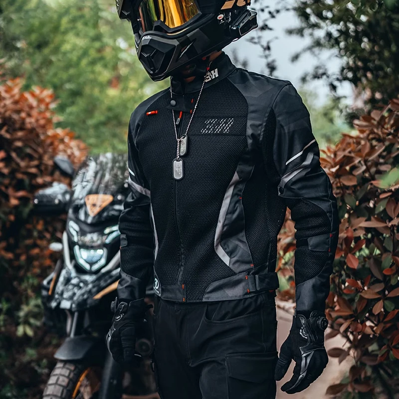 여름 오토바이 자켓 남자 안티 가을 CE 보호 오토바이 자켓 모토 크로스 오프로드 라이딩 자켓 통기성 메쉬 자켓