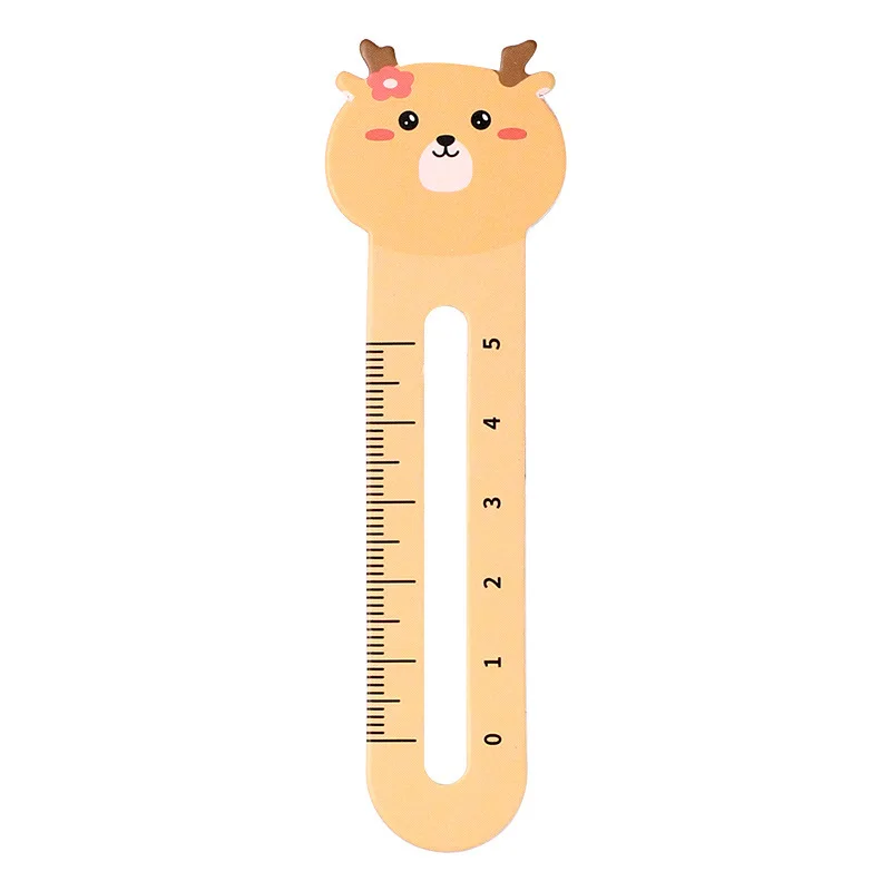 Bookmark Page Holder 50pcs Cartoon Cute Animal Paper Bookmarks Card Suit Mini Ruler Markers Clip Student Creative Stationery Gift Awards animal bookmark paper bookmark bookmark page holder