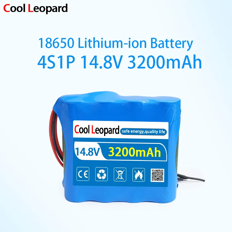 

18650 4S1P 14.4V/14.8V 3200mAh Lithium Battery Pack,For Fishing LED Light Bluetooth Speaker Emergency DIY Battery