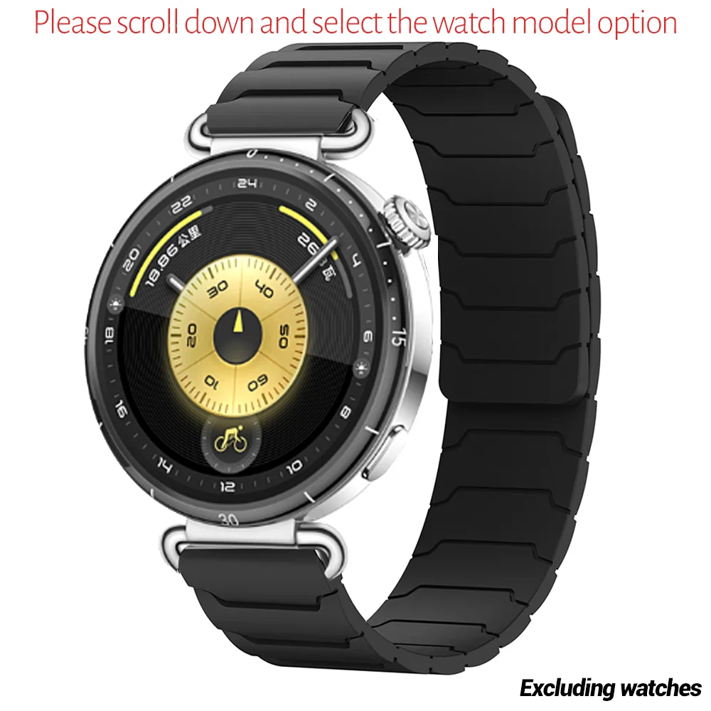 Magnetic Silicone Watch Strap - Adjustable Multi-Size Wristband Accessory