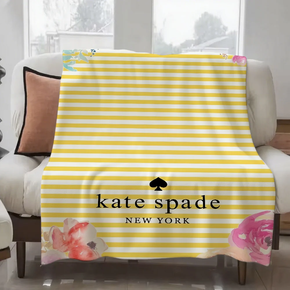 Fashion Brand Logo Ke-Kate-Spade-e Blanket Design Lightweight Throw Blanket For Dorms, Naps, Living Room, Office,Sofa,All-Season