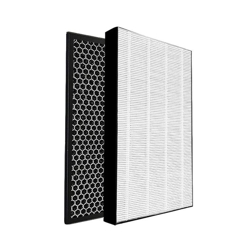 

2X FY1413/40 Active Carbon & FY1410/40 Hepa Replacement Filter For Air Purifier Serie,Replace AC1214/1215/1217