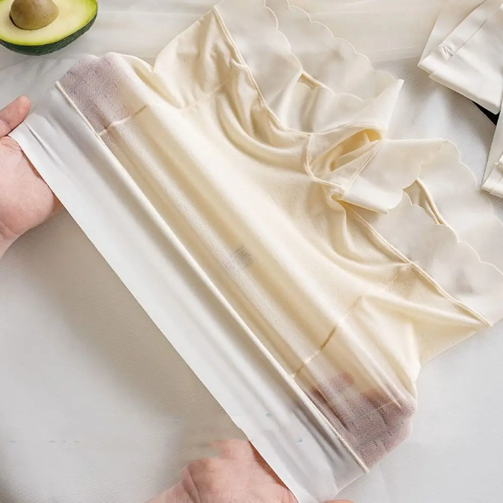 Breathable Summer Large Size Lingerie Ice Silk Seamless Skirt Shorts Safety Short Pants Women Underwear High Waist Safety Shorts safety shorts high waist shorts women shorts underwear