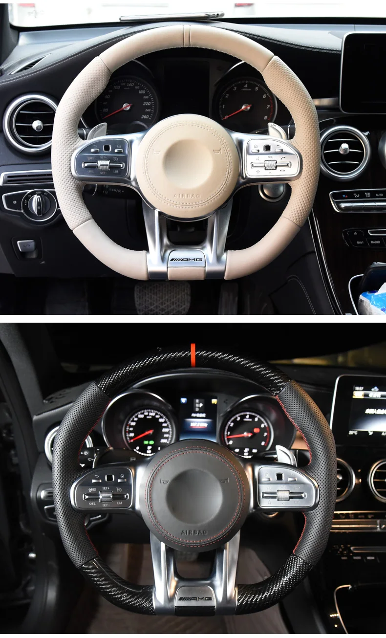 

Автомобильное рулевое колесо для Mercedes Benz E Class/C Class/A Class GLA GLC GLB GLE версии Управления интерьерными аксессуарами, весло переключения