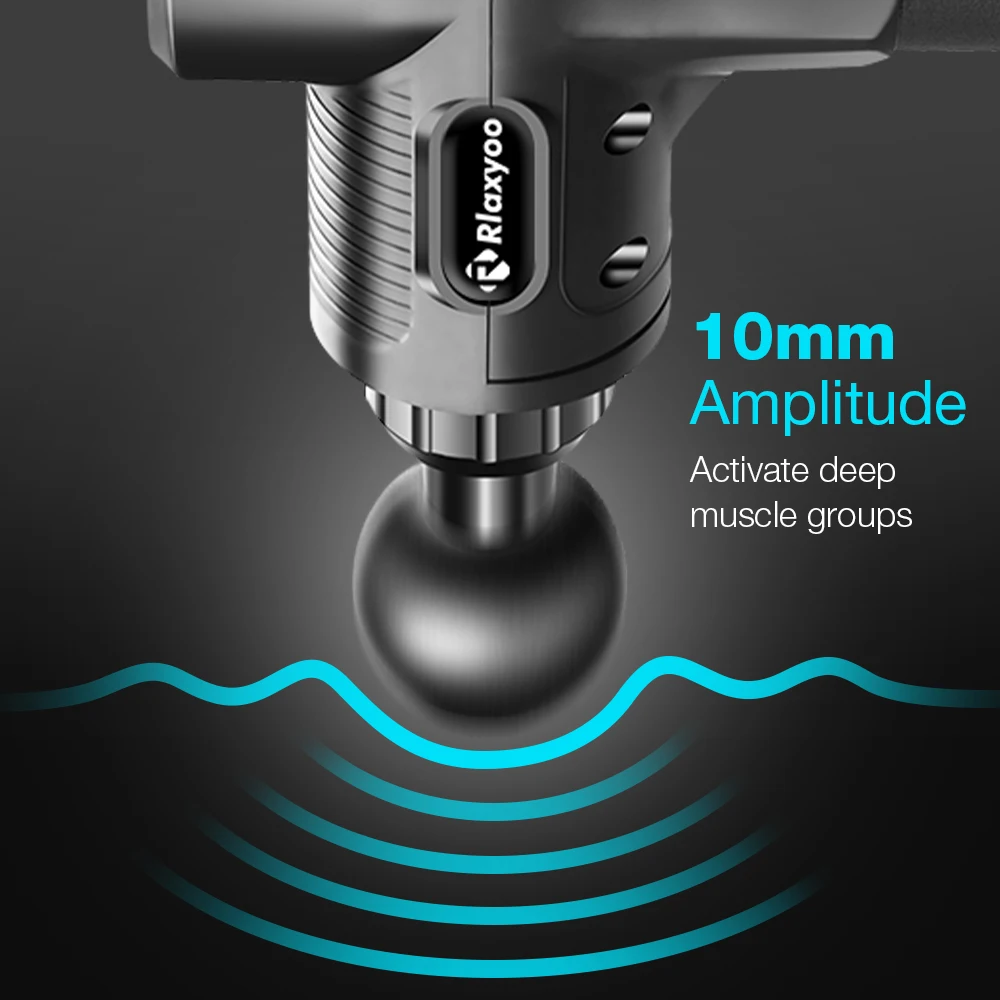 Massage Gun High frequency Massage Gun Muscle Relax Body Relaxation Electric Massager with Portable Bag Therapy Gun for fitness