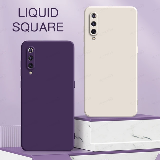 Funda de silicona líquida cuadrada Original para Xiaomi Redmi Note 8 Pro,  cubierta trasera protectora completa