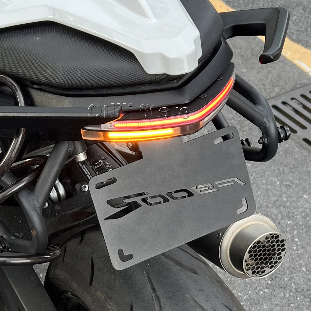 LED 테일 타이디 펜더 제거기 오토바이 번호판 홀더 번호판 라이트 BMW F900R F900XR F 900 R XR 방향 지시등용