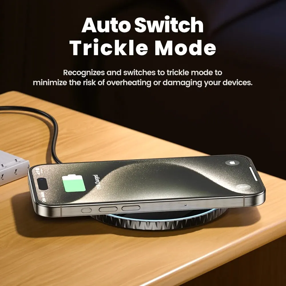 Toocki 15W Wireless Charger Pad Fast Wireless Charging Station for iPhone 15 14 13 12 Samsung Galaxy S23 S22 S21 S20 Airpods Best Sellers In Phones Accessories