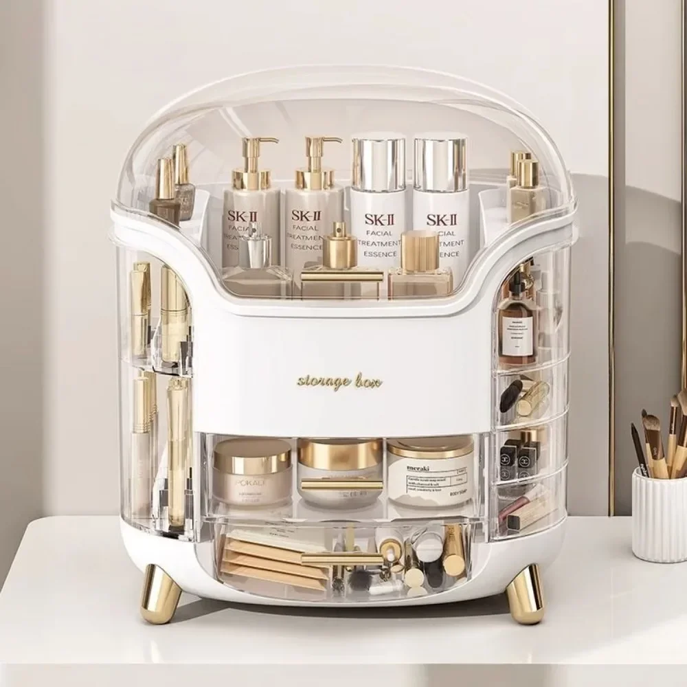 Multi Functional Makeup Storage Box Multi-Layer Desktop Transparent Dustproof Dressing Boxes Large Capacity Acrylic With Drawers makeup organizer makeup storage box cosmetic storage box