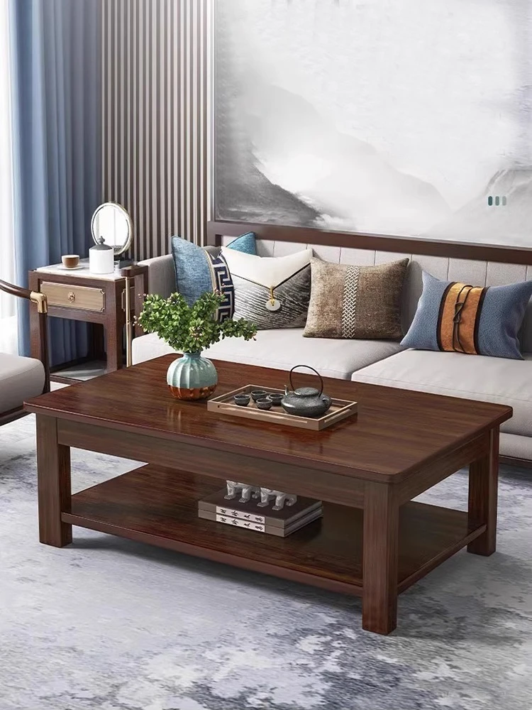 طاولة قهوة من الخشب الصلب للاستخدام المنزلي، طاولة...