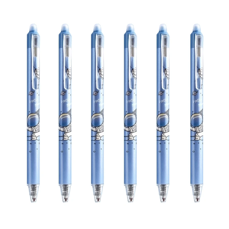 kawaii Gel pen Erasable Pen Suitable Refills Creative Drawing Tools Gel Pen Sets School Office Stationery 0.5mm Magic Erasable 6
