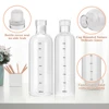500/750ml Water Bottle With Time Marker Cover For Water Drink Large Capacity Plastic Transparent Milk Juice Cup Birthday Gift 2