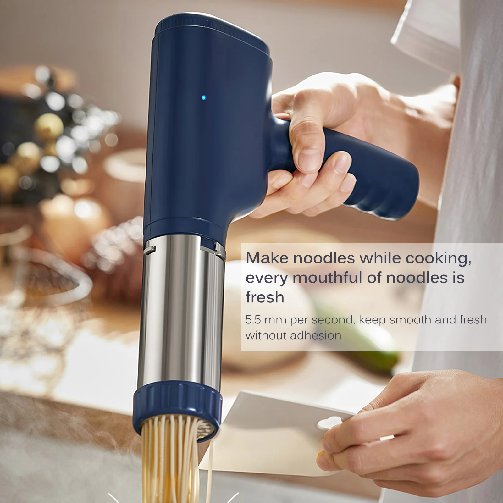 Noodle Maker Press Pasta Machine Stainless Steel Kitchen Pressing Spaghetti Crank Cutting Noodle Making Gun Kitchen noddle Tools