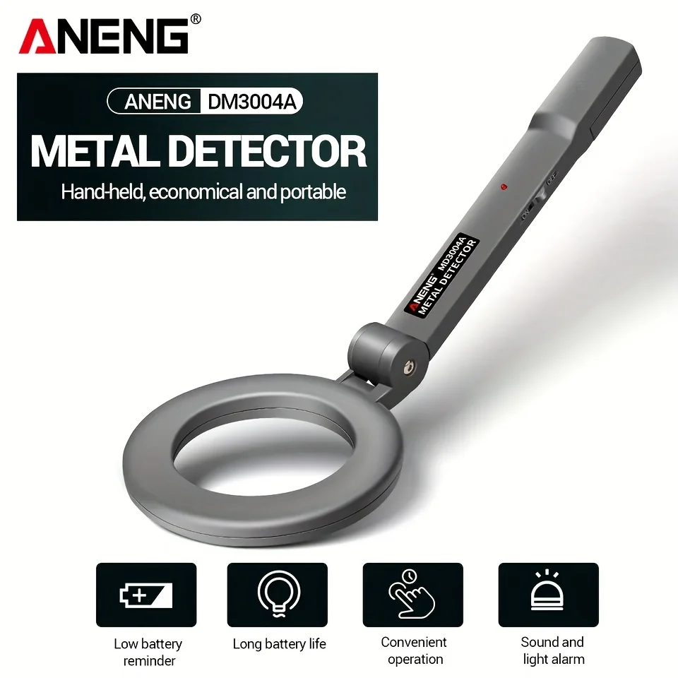 ANENG DM3004A Metal Detector High Sensitivity Body Search Tools Portable Handheld Security Super Security Scanner Tool Finder