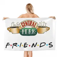 Funny Friends TV Show Beach Towel Customized Central Perk Cafe Comic Super Soft Microfiber Bath Towels 2