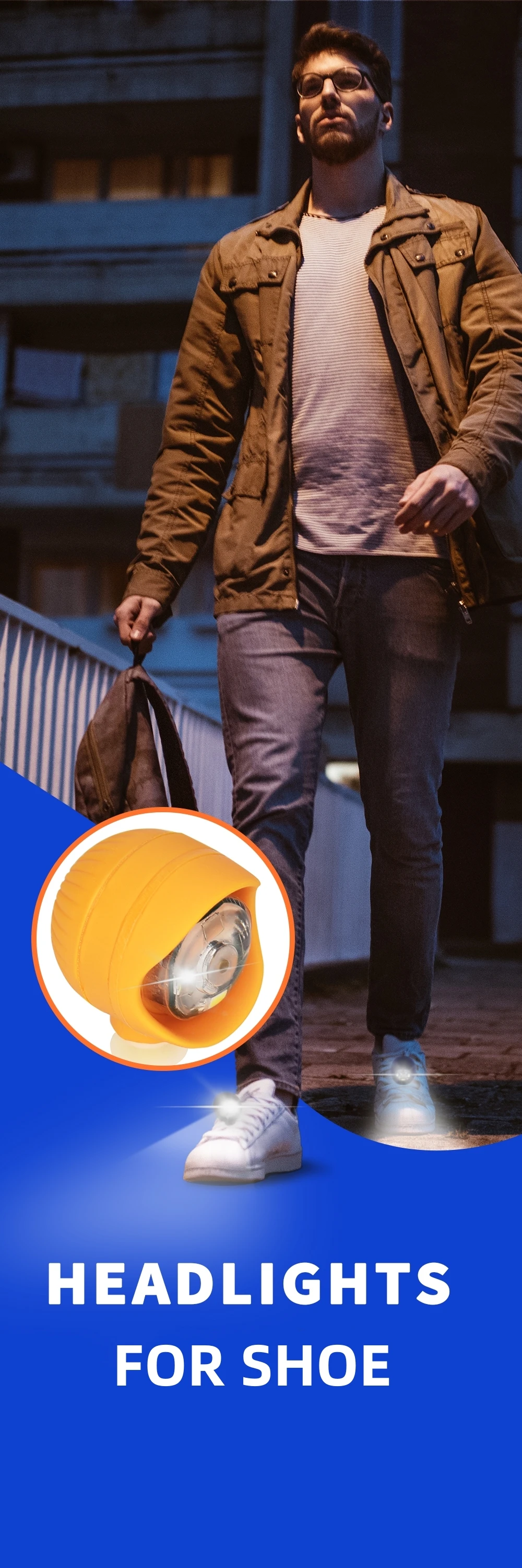 2pcs LED Shoe Lights Charms Sandal Buckle PVC Accessories Clogs Garden Shoes HeadLight 3 Lighting Modes 
