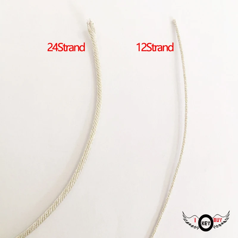 2meter /Lot Length Silver 12/24/32/48/64 Strand 5"-21" Inch DIY Repair Subwoofer High Temperature Pure Copper Voice Coil Cable