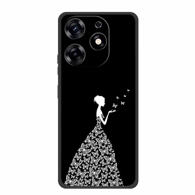 Black Silicone Soft Back Cover Case