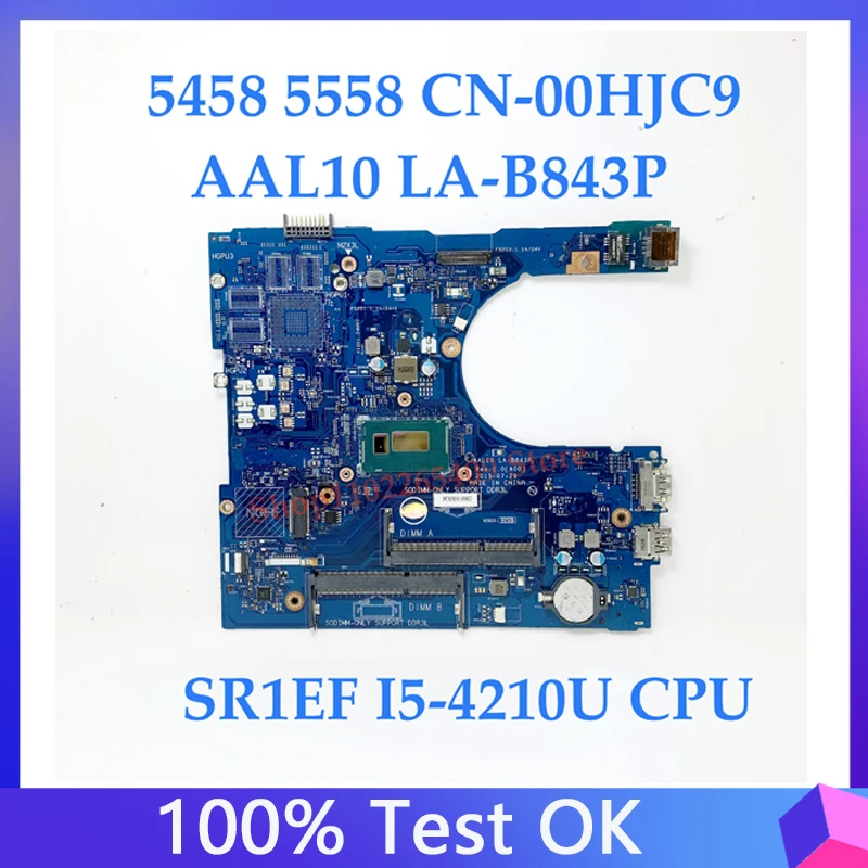 

CN-00HJC9 00HJC9 0HJC9 для DELL 3458 3558 5458 5558, материнская плата для ноутбука, часть 10, с процессором I5-4210U, полностью протестирована на 5758